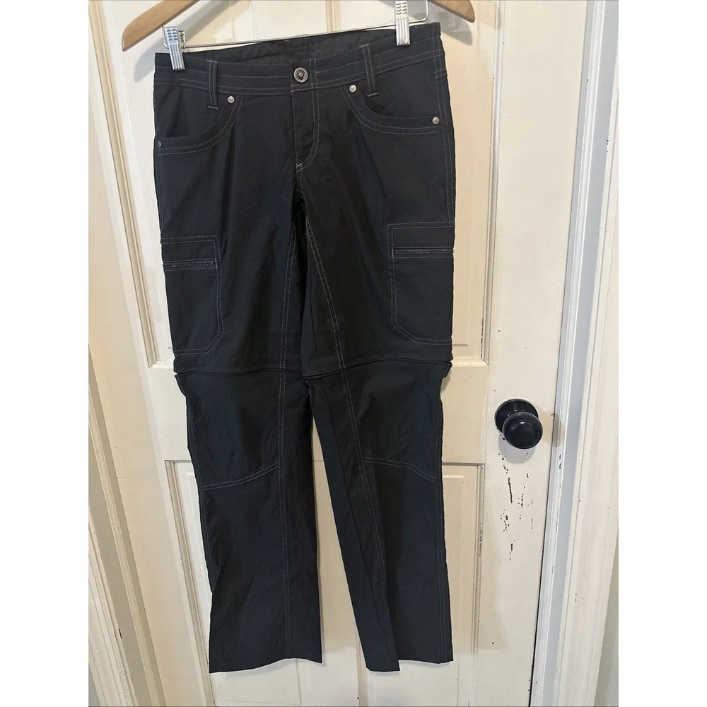 Kuhl Kliffside Pants Women's Size 2 Reg Convertible Zip Off Cargo Hiking Gray - Picture 2 of 16